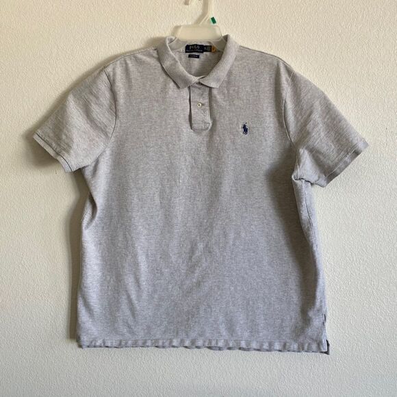 POLO by Ralph Lauren Men’s Light Gray Polo Shirt Size 2XL - Picture 1 of 10